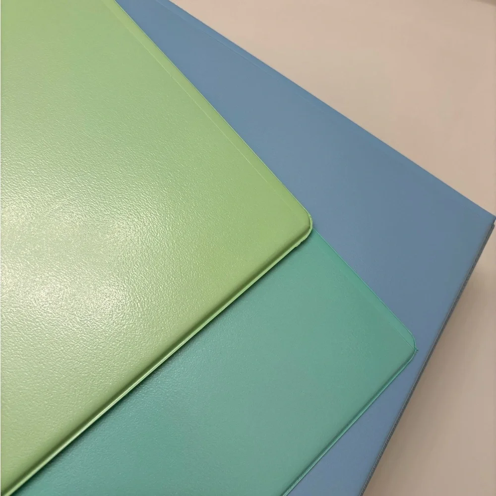 New 3 Set 2 Inch 3 Ring Binders Pastel Colors Blue Green